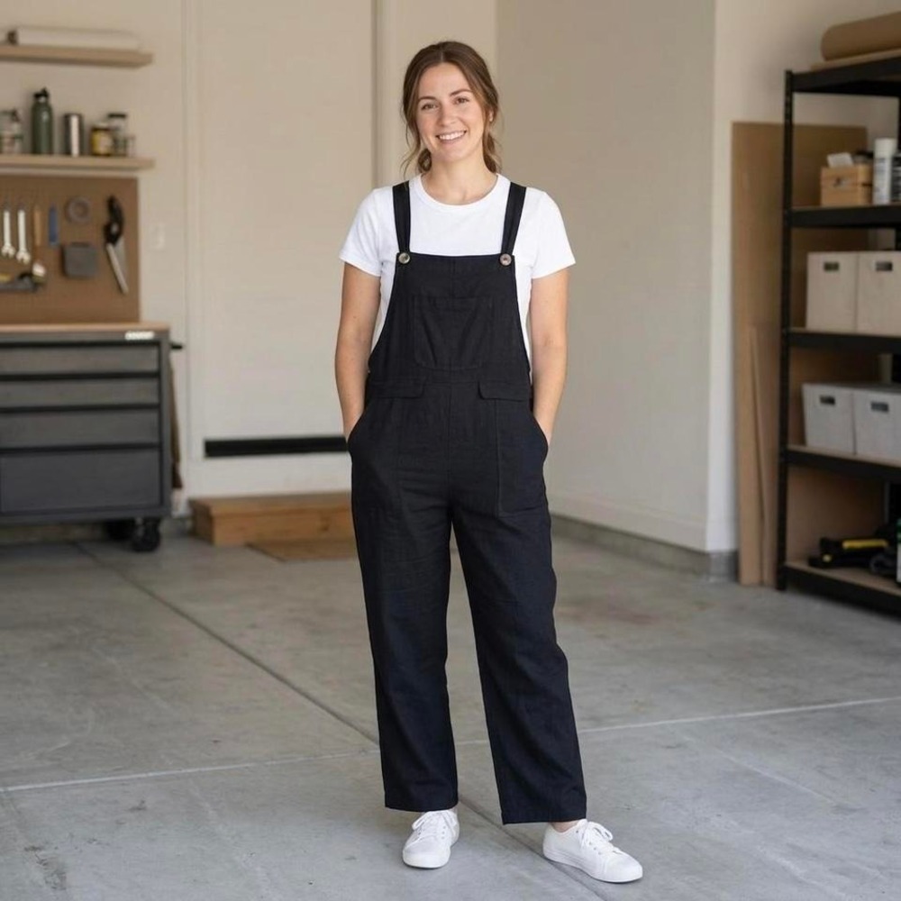 Hedvoouer Loose Fit Casual Overalls | Size Large